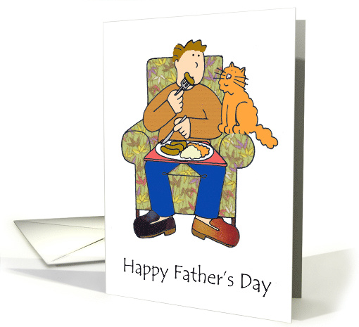 Happy Father's Day from the Cat Cartoon Ginger Cat Asking... (1054047)