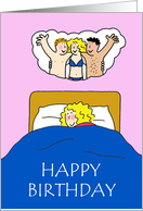 Happy Birthday Bedroom Fantasy Humor for Her Cartoon Fun card
