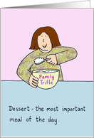 Eating and Dieting Birthday Cartoon Humor for Her card