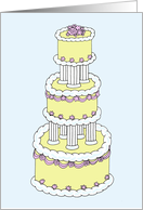 Civil Partnership Wedding Marriage Congratulations Stylish Cake card