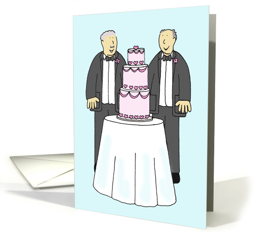Civil Union or Wedding Congratulations Older Male Couple card