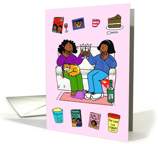Birthday for a Special Friend African American Ladies Having Fun card