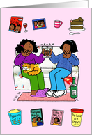 Birthday for a Special Friend African American Ladies Having Fun card