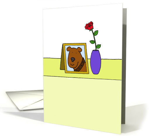 Sad Loss of Your Pet Dog Bereavement Sympathy Cartoon card (1095878)