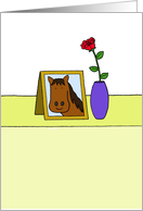 Sad Loss of Your Horse Bereavement Cartoon card