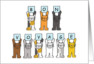 Bon Voyage from Pet Cat Cartoon Kittens card
