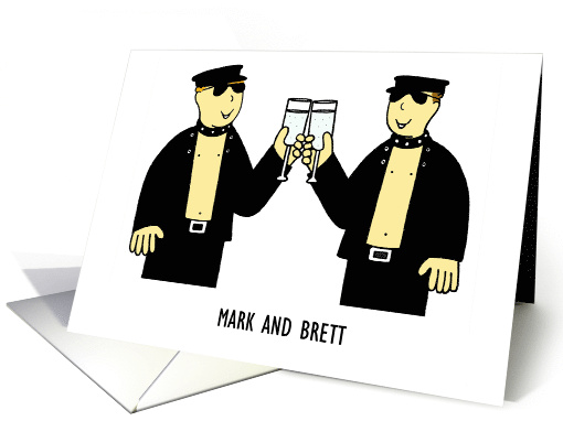 Gay Bachelor Party Invitation Cartoon Men to Personalize... (1142000)