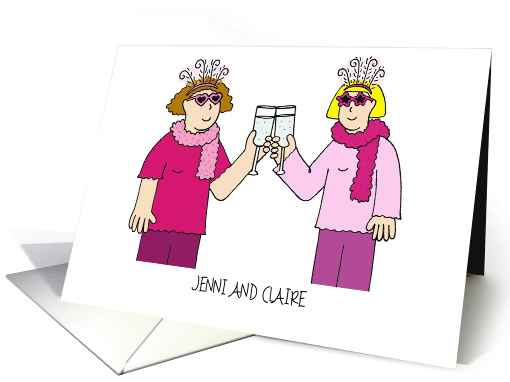 Lesbian Bachelorette Party Invitation. card (1142974)