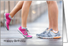 Happy Birthday Romantic Card to Running Partner card