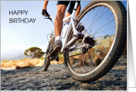 Happy Birthday to Favorite Man on Two Wheels for Cyclist Mountain Bike card