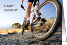 Happy Birthday to Favorite Man on Two Wheels for Cyclist Mountain Bike card