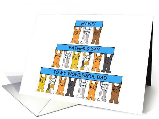 Happy Father's Day to My Wonderful Dad Cartoon Cats... (1238458)