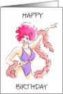 Happy Birthday Drag Queen Humor from One Diva to Another card