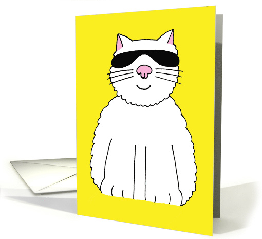You Are My Sunshine Cartoon Cat in Shades Friendship card (1278652)