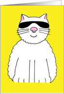 You Are My Sunshine Cartoon Cat in Shades Friendship Card