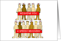 Sexy Cartoon Male Nurses Wishing you a Speedy Recovery card