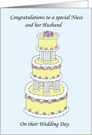 Congratulations to a Special Niece and Her Husband on Wedding Day card