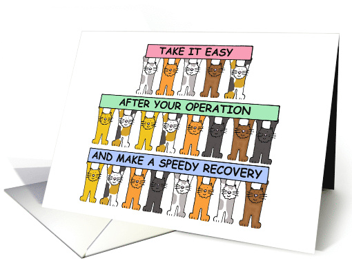 Take it Easy After Your Operation Speedy Recovery Cute... (1326728)