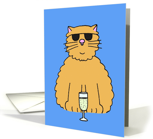 You've got Cattitude Happy Birthday for Cat Lover Cat in Shades card