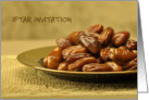 IFTAR INVITATION Dates Breaking of the Fast card