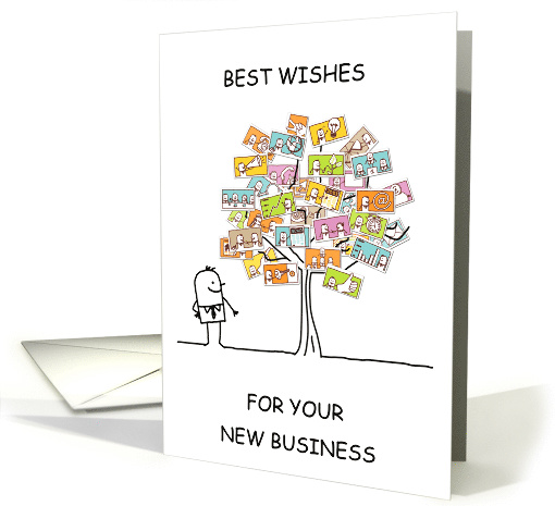 All the Best for Your New Business Venture Cartoon Person... (1354350)