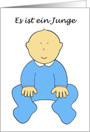 Es ist ein Junge it’s a Boy New Baby Boy in German card