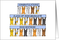 Congratulations Class of 2024 Graduate to Customize with Any Name card