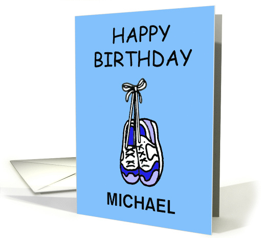 Happy Birthday to Male Runner to Customize with Any Name card