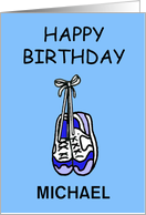 Happy Birthday to Male Runner to Customize with Any Name card