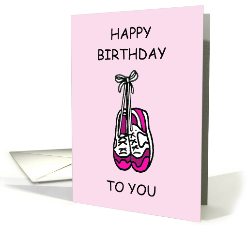 Happy Birthday for Female Runner or Athlete Cartoon... (1368602)