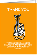 Thank You to Participants in Charity Walk or Run to Customize card