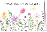 Thank You to My Ex-wife for Being Such a Great Mother to Our Kids card