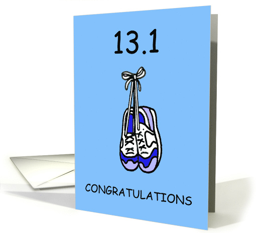 13.1 Congratulations to Half Marathon Runner for Him card (1374758)