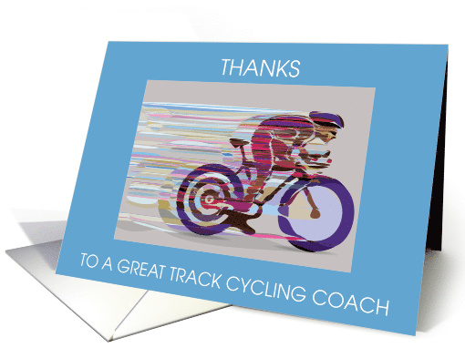 Thanks to Track Cycling Coach, Illustration of Cyclist on... (1380648)