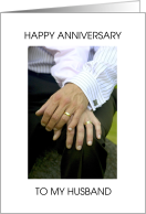 Happy Anniversary to Husband from Gay Male Partner card