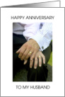 Happy Anniversary to Husband from Gay Male Partner card