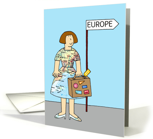 Bon Voyage Study Trip Foreign Exchange for Student to Customize card