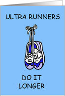 Ultra Runner Happy Birthday Cartoon Humor card
