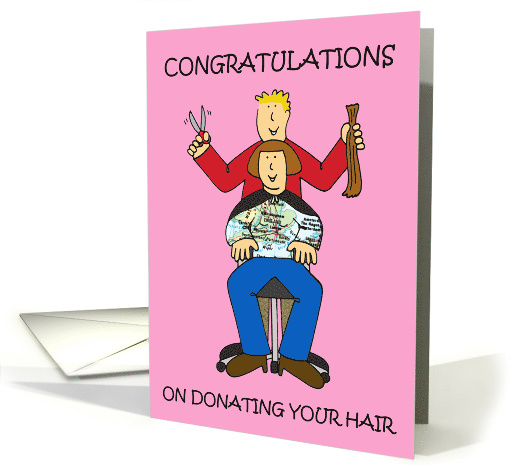 Congratulations on Donating your Hair Cartoon Hairstylist... (1410616)