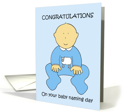 Baby Naming Day Congratulations for a Boy card (1414194)