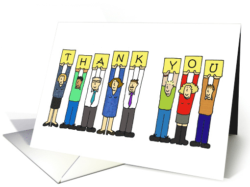 Thanks to Foreign Language Teacher Cartoon Group of People card