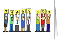 Thanks to Foreign Language Teacher Cartoon Group of People card