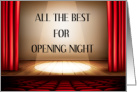 Good Luck Opening Night Theater Performance Stage Spotlight card