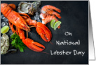 National Lobster Day June 15th Delicious Ingredients card