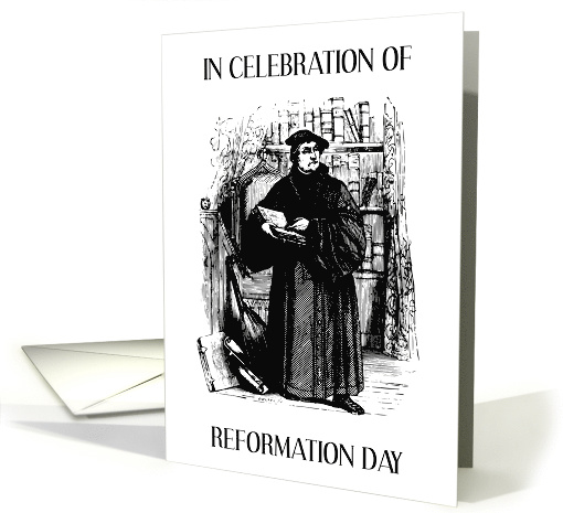 Reformation Day October 31st Martin Luther Black & White... (1453078)