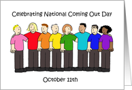 Celebrating National Coming Out Day October 11th card