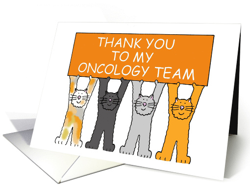 Thanks to Oncology Team Leukaemia Support Color Orange card (1455838)