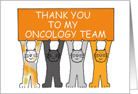 Thanks to Oncology Team Leukaemia Support Color Orange card