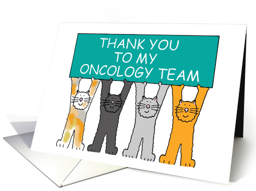 Thanks to Oncology Team Ovarian Cancer Support Color Teale card