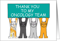 Thanks to Oncology Team Ovarian Cancer Support Color Teale card